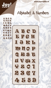    Joy!Crafts Cutting & Embossing stencil - Alphabet & Numbers 6002/0141