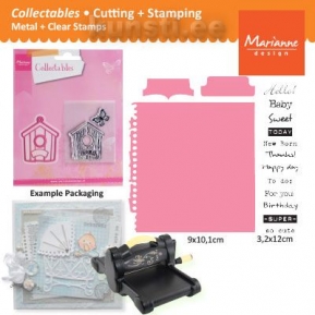  +  Marianne Design Collectables COL1315 tab with tekst UK