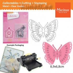 Ножи + штамп Marianne Design Collectables COL1317 Tiny's butterfly 1 