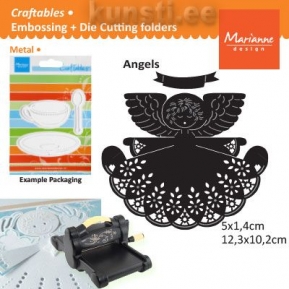 Marianne Design Craftables CR1233 angel with banner