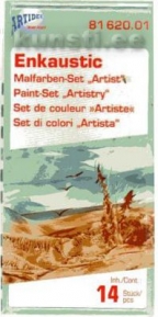 Encaustic set of paints/colours 