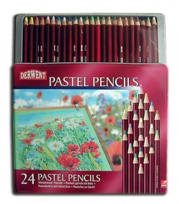    Pastel Pencils Derwent 24  .  