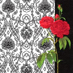    378745 33 x 33 cm Senteur des Roses black