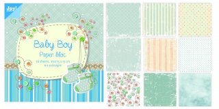 Papier Blok 6011/0024 15x15cm, Babyboy