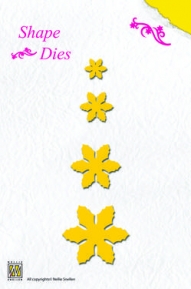  Shape Die Xmas Flowers, Nellie's Choice SD004