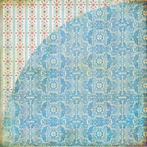 Scrapbooking Paper 2-sided PIC-3515 BasicGrey PD blue plate spec