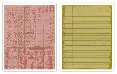 Папки для тиснения Embossing folders TH collage&notebook, Sizzix 656647