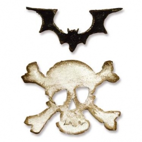  Movers & shapers die bat & skull magnetic, Sizzix 657458