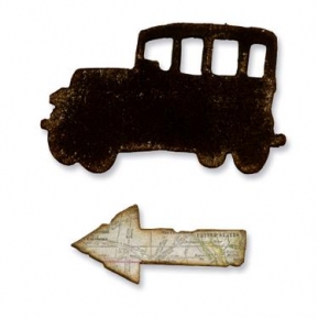 Ножи Movers & shapers die jalopy&arrow magnetic, Sizzix 657471