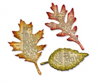  Sizzix 656927, Big TH tattered leaves