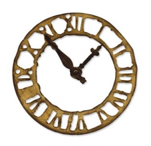  Sizzix 657190, Big TH weathered clock