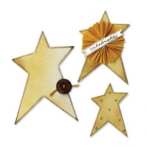 Ножи Sizzix 656340, Big stars primitive