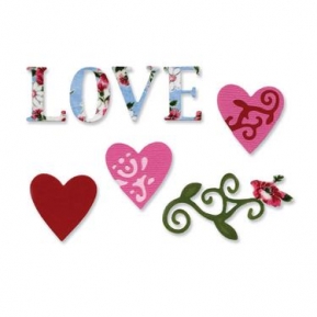  Sizzlits Die Set love set 3, Sizzix 657403