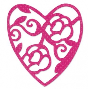  Sizzlits Die - Heart lace, Sizzix 657418