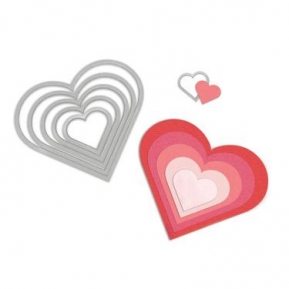  Framelits Die Set hearts, Sizzix 657561