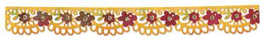  Sizzlits Decorative Strip Die - Flower Garden w/Scallops, Sizzix 657708