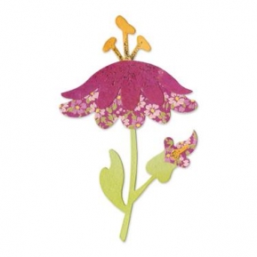  Sizzix 657712, Bigz Die - Flower w/Leaves & Stem 4 by BasicGrey