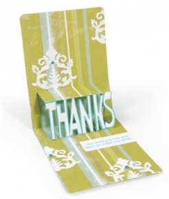 Ножи Pop n Cuts Magnetic Insert Die - Phrase, Thanks 3-D (Pop-Up), Sizzix 657801
