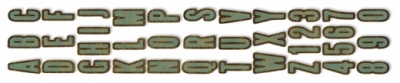  Sizzlits Decorative Strip Alphabet Die - Inside Out by Tim Holtz, Sizzix 657827