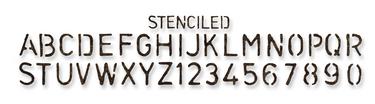  Sizzlits Decorative Strip Alphabet Die - Stenciled by Tim Holz, Sizzix 657828