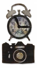  Movers & Shapers Magnetic Die Set 2PK -Vintage Alarm Clock, Sizzix 657840