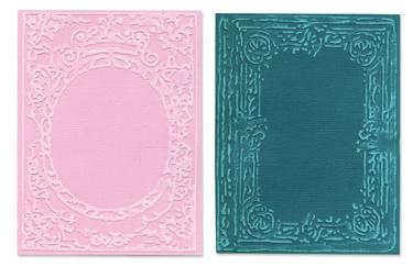    Texture Fades Embossing Folders 2PK - Book Covers Set by Tim, Sizzix 657845