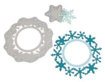  Framelits Die Set 3PK - Frame, Snowflake by Rachael Bright, Sizzix 657906