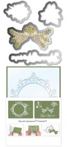  Framelits Die Set 4PK w/Textured Impressions - Ornament Set 2, Sizzix 657976