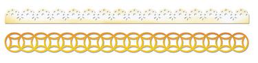  Sizzlits Deco Strip Die - Lace & Circles by Dena Designs, Sizzix 658002