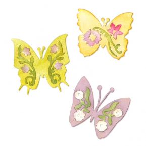  Sizzlits Die Set 3PK - Butterfly Set 3, Sizzix 658068