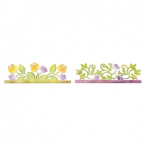  Sizzlits Decorative Strip Die - Card Edges, Botanical & RoseG, Sizzix 658071