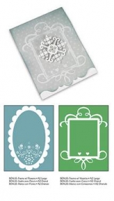    Bigz XL w/B Text Impr Embo Fold - Card, Ornate 3 and Frames, Sizzix 658188