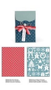    Bigz XL w/B Text Impr Embo Fold - Gift Card Holder and Snow, Sizzix 658189