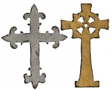 Ножи Bigz Die - Ornate Crosses by Tim Holtz, Sizzix 658245