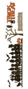 Ножи Sizzlits Deco Strip Die - Halloween Shadows by Tim Holtz, Sizzix 658253