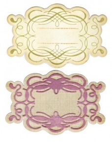  Framelits Die Set - Labels, Flourish, Sizzix 658293