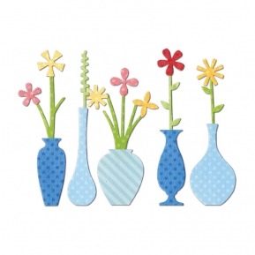  Framelits Die Set - Flower Vases, Sizzix 658606