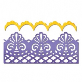  Thinlits Dies - Damask & Scallop Borders, Sizzix 658945