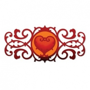  Thinlits Dies - Decorative Border & Heart, Sizzix 658946