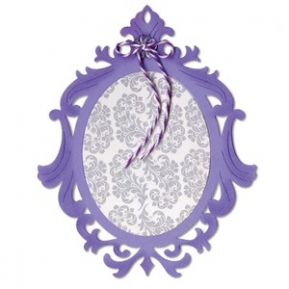  Thinlits Dies - Frame, Ornate Oval, Sizzix 658949