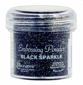 Embossing powder, 14 g Ranger EPJ00280 black sparkle