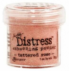 Embossing powder, 31 g Ranger TIM21155 tattered rose