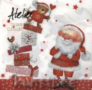    1110-12516 33 x 33 cm Mr. Claus