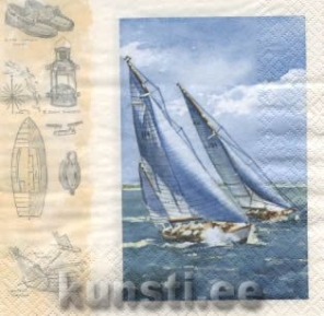    211139 33 x 33 cm Sailing