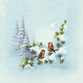    610410  - 33 x 33 cm Winterbirds