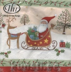    L-508300 33 x 33 cm SANTA ON TOUR