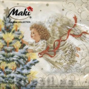    SLGW-004702 33 x 33 cm Angel with Tree cream