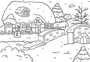 Папка для тиснения Nellie's choice, Picture Embossing Folder Snowy House