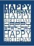  Tattered Lace ACD028 Happy birthday plaque