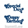  Tattered Lace ACD059 Happy Birthday and Special day interlocking die